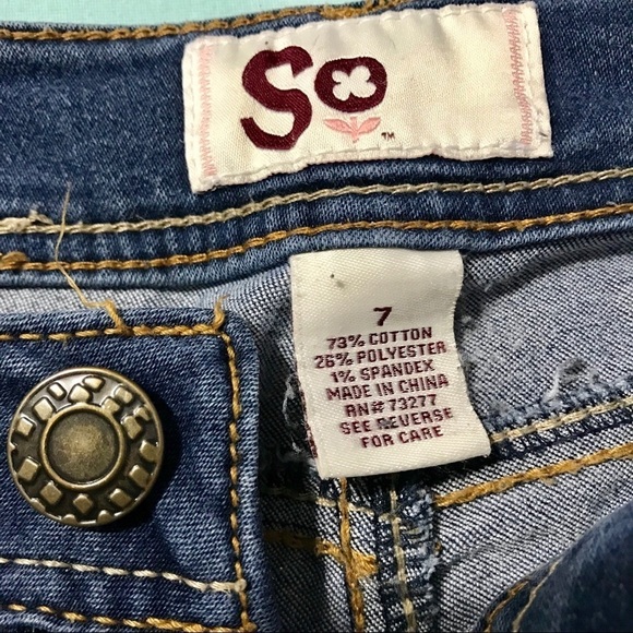 Juniors SO Dark Wash Jeans - Picture 3 of 4